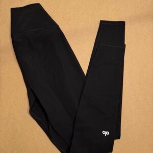 ALO Yoga Black Ripped Leggings